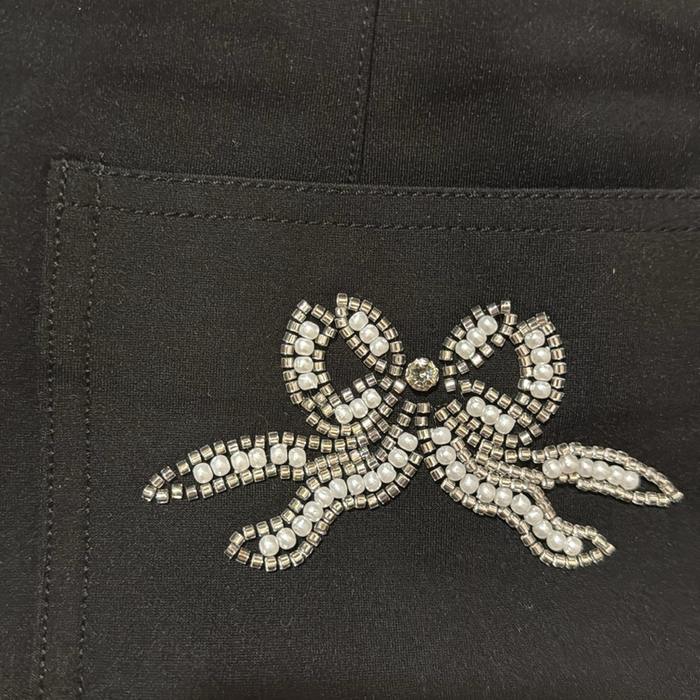 NWT! Anthro Maeve Colette Embroidered High-Rise Wide-Leg Full-Length Pants - 🍯 - Picture 13 of 13